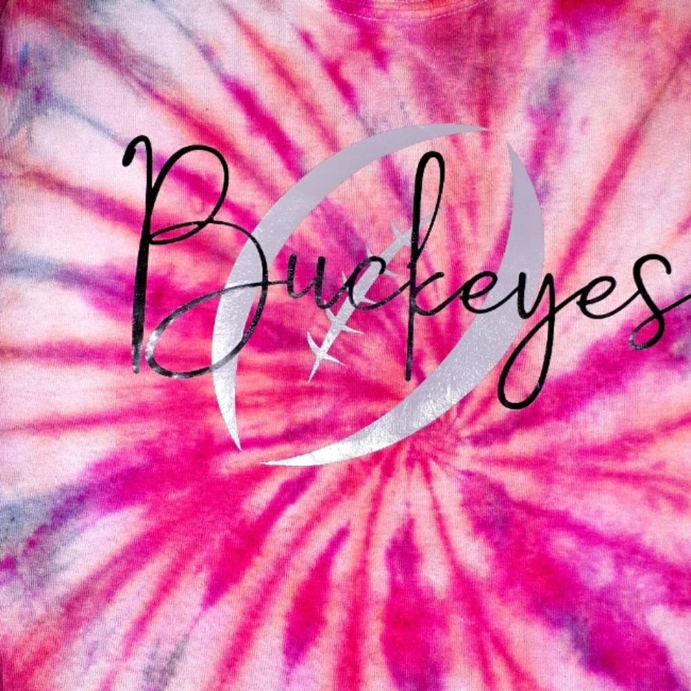 Ohio state buckeyes tie dye